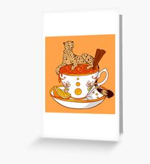 Tarjeta de felicitación Té De Naranja Y Canela
