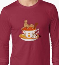 Orangen- und Zimttee Langarmshirt