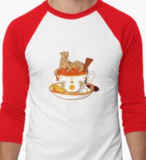 Camiseta ¾ bicolor para hombre Té De Naranja Y Canela