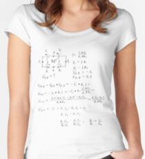 #Physics #PhysicsProblem #ProblemSolution #Problem #Solution #handwriting #blackandwhite #number #professor #vasiliy #znamenskiy #education #science #algebra #research #formula #text #physics  Women's Fitted Scoop T-Shirt