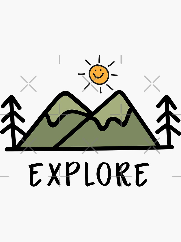 Thumbnail 3 of 3, Sticker, Explore designed and sold by jpleal.