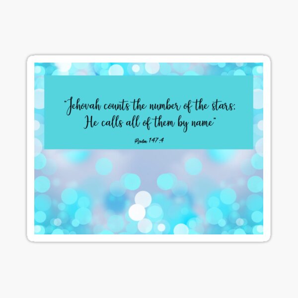 Item preview, Psalm 147:4 designed and sold by Sammiamk.