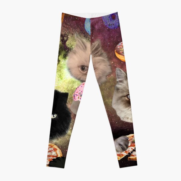 Galaxy Pizza Cat Leggings Multiple Size M - $11 (56% Off Retail