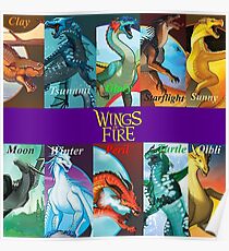 Wings of fire all chapter dragon Poster