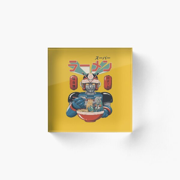 Super Ramen Bot Acrylic Block