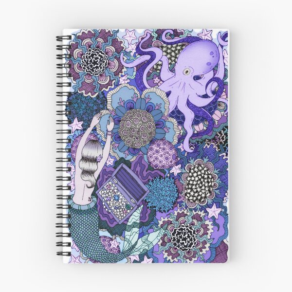 Item preview, Underwater floral scene - variation  designed and sold by Charlotte Weaver.