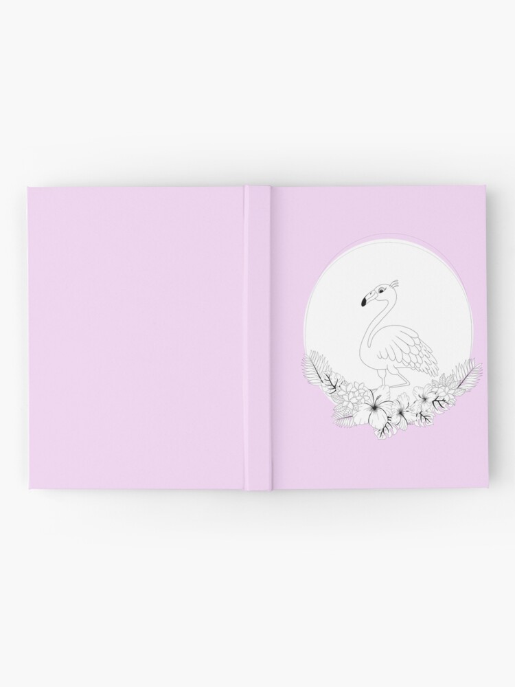 Alternate view of Just add Colour - Tropical Flamingo Hardcover Journal