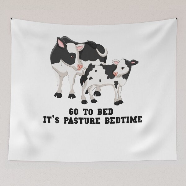 Item preview, Funny Cow - Funny Cow Shirt - Cute Cow - Go To Bed It’s Pasture Bedtime - Gift For Cow Lovers - Diary Cow designed and sold by Galvanized.