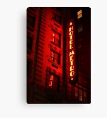 Red Metro Canvas Print