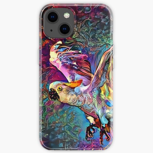 Cockatoo in Flight iPhone Soft Case