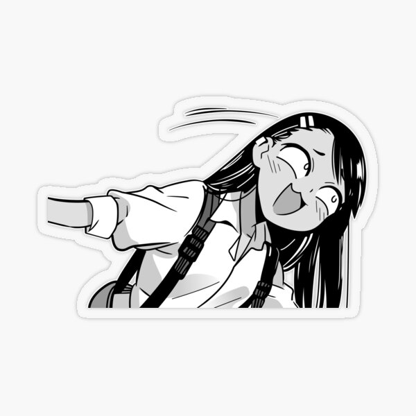 Smug Nagatoro Borderless Transparent Sticker