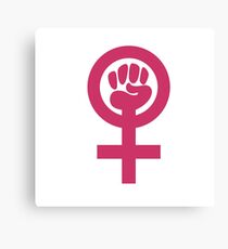 Feminism Symbol Canvas Print