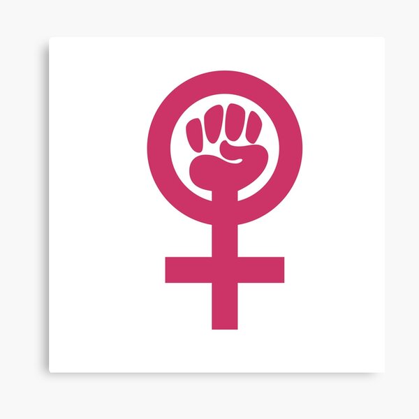 Feminism Symbol Canvas Print