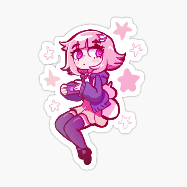Gamer Girl Stickers Redbubble - inspired by chiaki nanami roblox