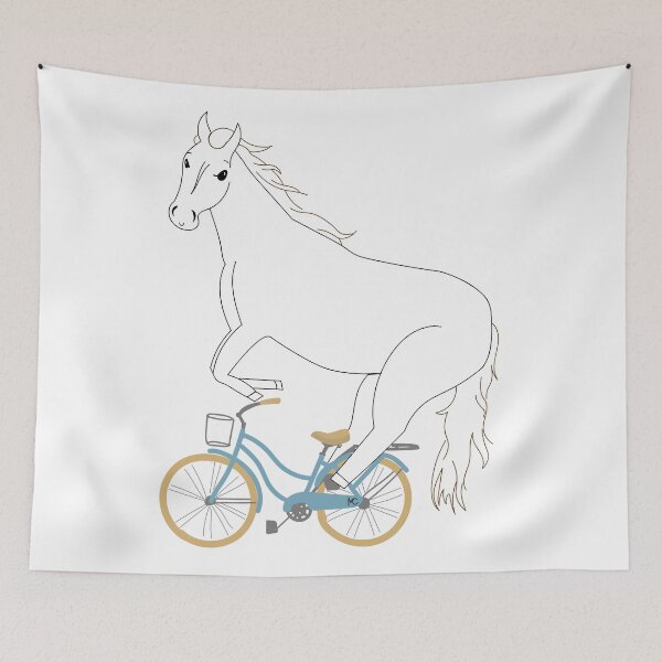 Item preview, horse on a bicycle designed and sold by Margo Cramer.