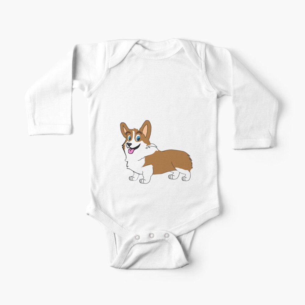 Adorable Smiling Welsh Corgi Baby One Piece By Rockcreek Redbubble