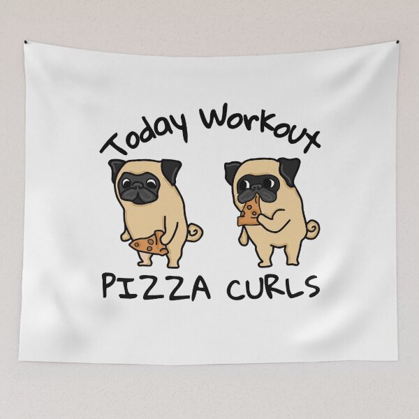 Item preview, Fitness pug pizza designed and sold by Eduard Beck.