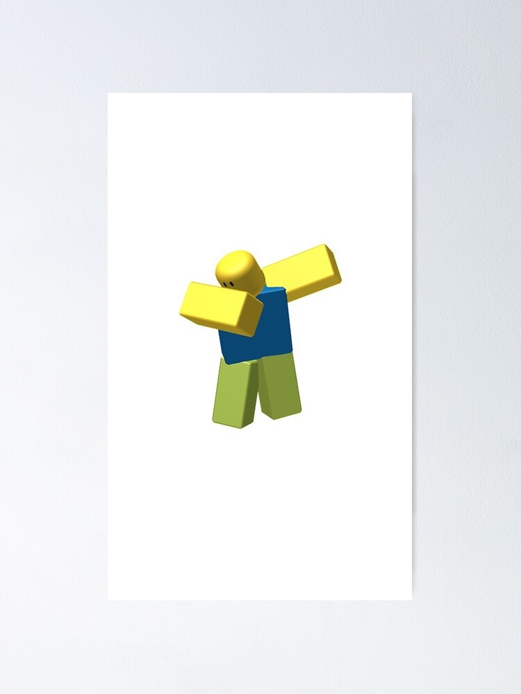 Roblox Dab Poster By Gdyjth Redbubble - nick valentine roblox