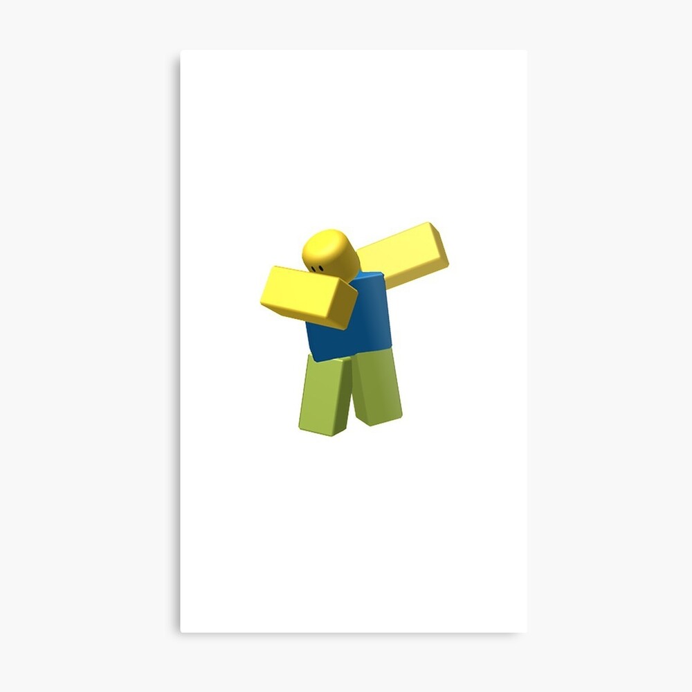 Roblox Dab Canvas Print By Gdyjth Redbubble - chica in a bag roblox