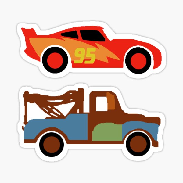 Lightning and Mater Sticker