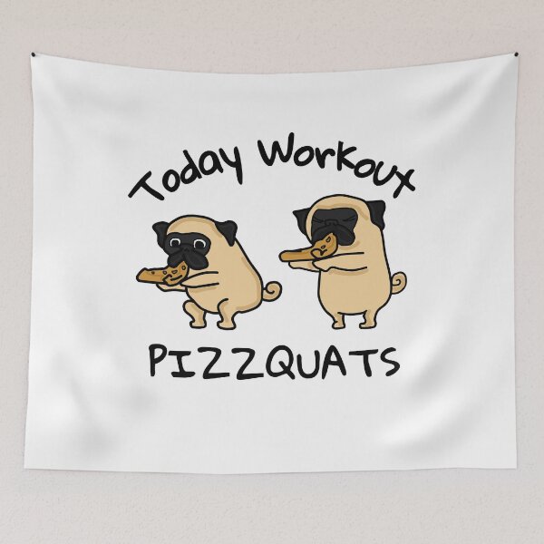Item preview, Fitness pug pizza designed and sold by Eduard Beck.
