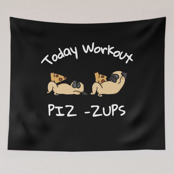 Item preview, Fitness pug pizza designed and sold by Eduard Beck.
