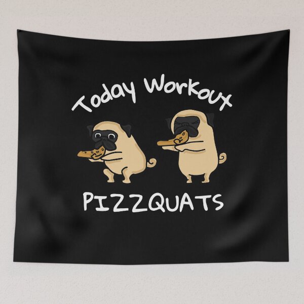 Item preview, Fitness pug pizza designed and sold by Eduard Beck.