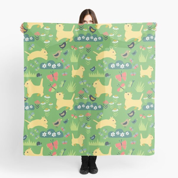 Chasing birds and butterflies Scarf