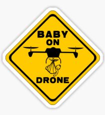 Baby On Drone Sticker