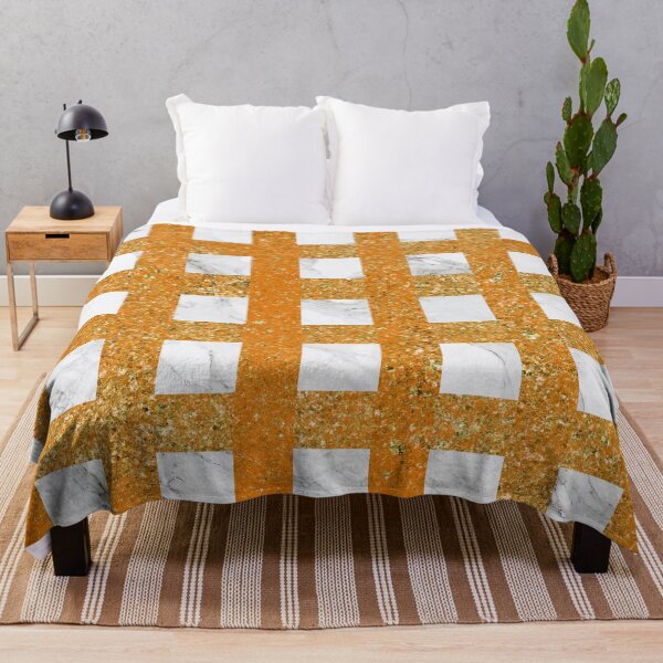 Item preview, Pumpkin Orange Squares Geometric Pattern designed and sold by cadinera.