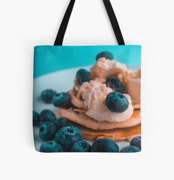 Blueberry Pancakes All Over Print Tote Bag