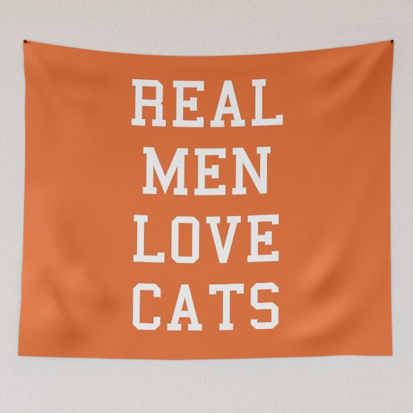 Item preview, Real Men Love Cats Funny Quote designed and sold by quarantine81.