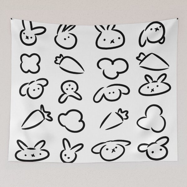 Item preview, Rabbit Pattern designed and sold by JosslyDraws.