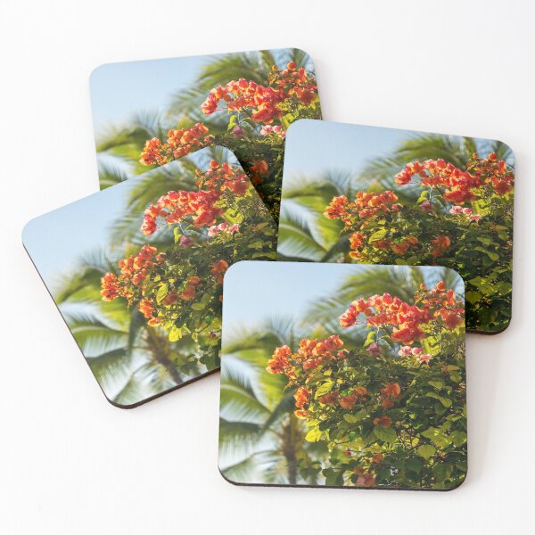 Item preview, Sueños tropicales: flores de buganvillas y hojas de palmera designed and sold by Georgia Mizuleva.