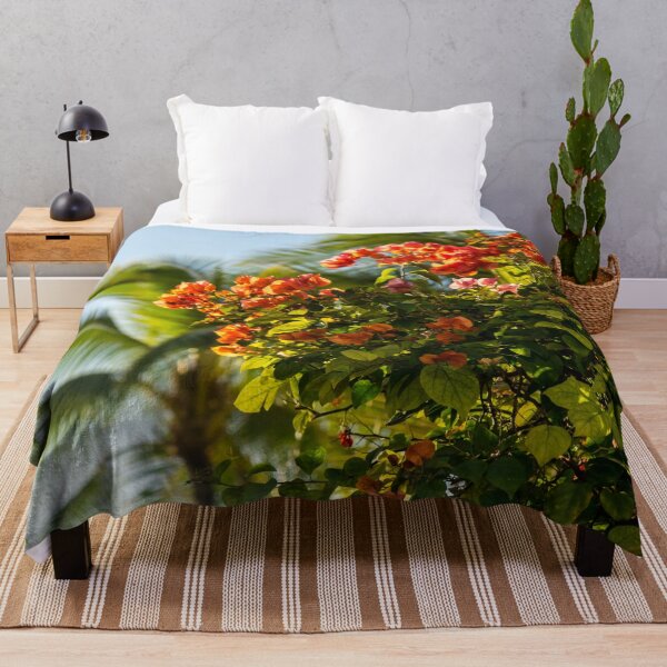 Item preview, Tropical Dreams - Bougainvillea Blooms and Palm Fronds designed and sold by Georgia Mizuleva.