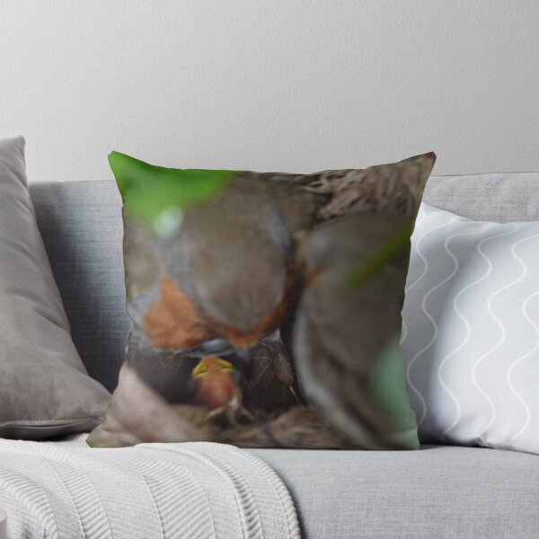 Item preview, Mum, Dad and Baby robin in nest designed and sold by ElsT.