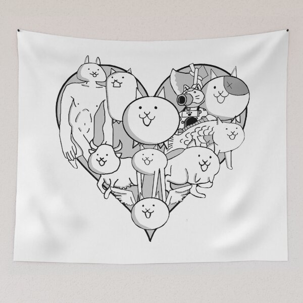 Item preview, Battle Cats Mural! designed and sold by PepperySalmon.