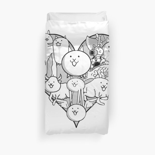 Mural de gatos de batalla! Funda nórdica