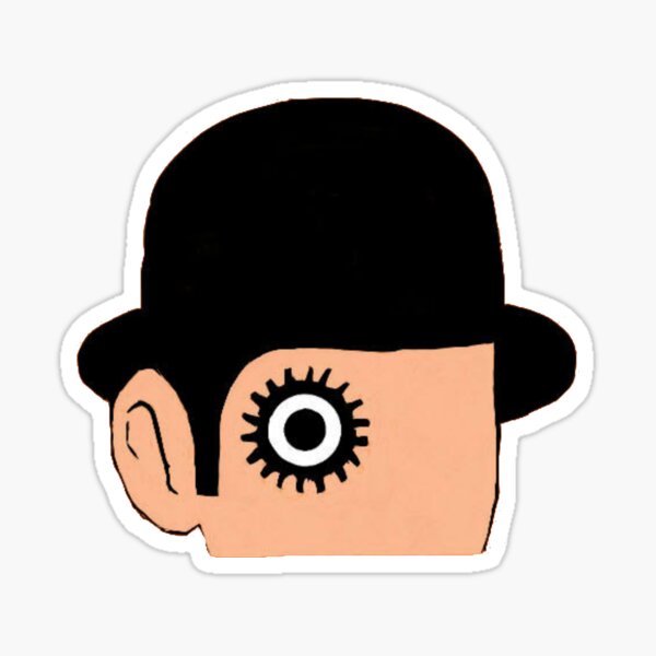 Ein Uhrwerk Orange Sticker