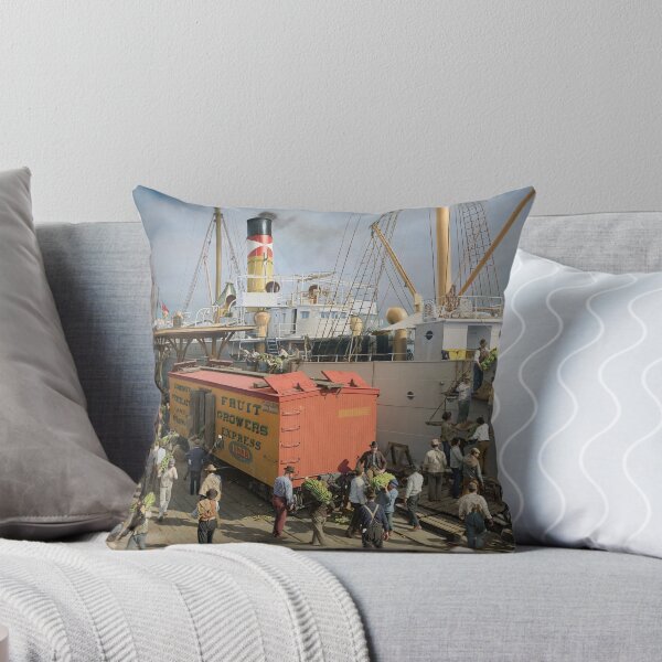 Item preview, Unloading bananas from steamer, New Orleans ca 1900 designed and sold by Sanna Dullaway.
