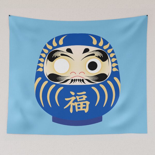 Item preview, Blue Daruma of Success designed and sold by SharpSpider.