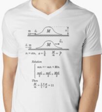 #Physics #PhysicsProblem #ProblemSolution #Mechanics #Energy #Impuls #EnergyConservation #ImpulsConservation #PhysicsLaws #text #blackandwhite #solution #then #illustration #vector #symbol #science Men's V-Neck T-Shirt