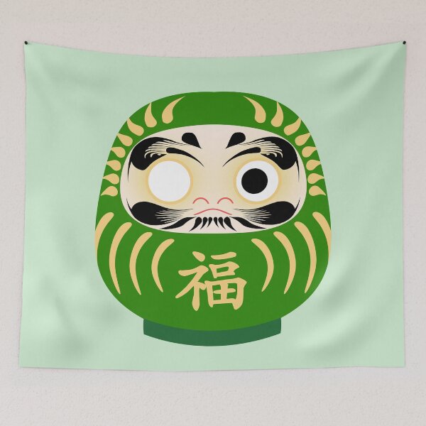 Item preview, Green Daruma of Health designed and sold by SharpSpider.