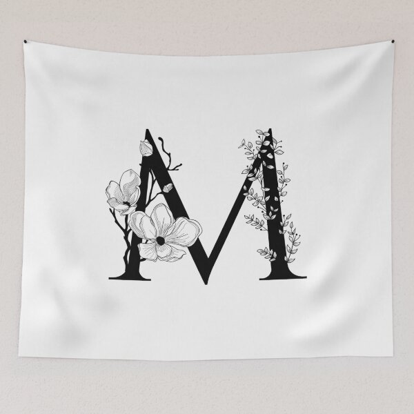 Item preview, Floral Letter M designed and sold by Marie Wagner.