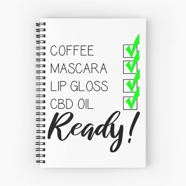 Item preview, CBD Oil Checklist (Coffee Mascara Lip Gloss CBD Oil - Ready) designed and sold by jpjournals.