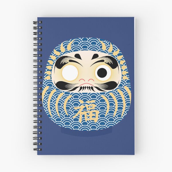 Item preview, Blue Seigaiha Daruma of Tranquillity designed and sold by SharpSpider.
