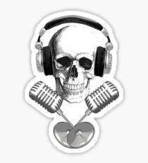 DJ Skull Sticker