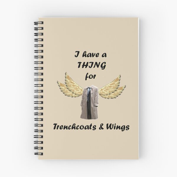 Item preview, "Trenchcoats & Wings" - Supernatural-inspired! designed and sold by luvchildofelvis.