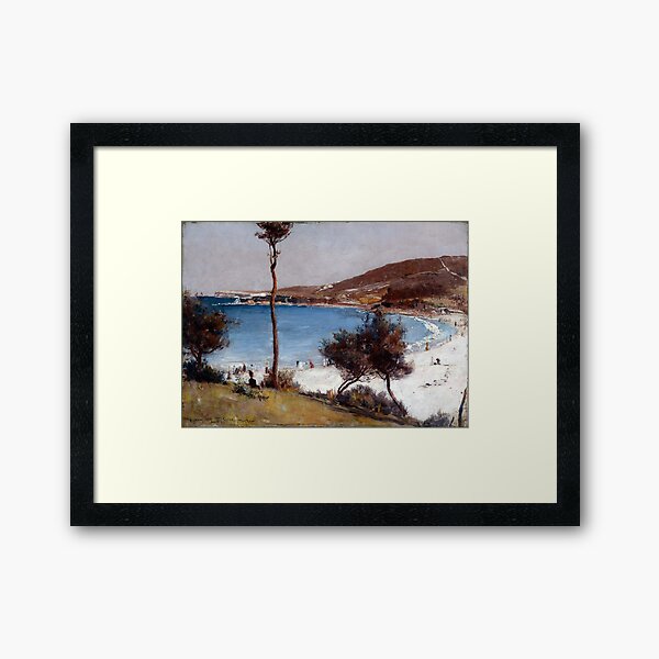 Tom Roberts Holiday Sketch at Coogee Framed Art Print