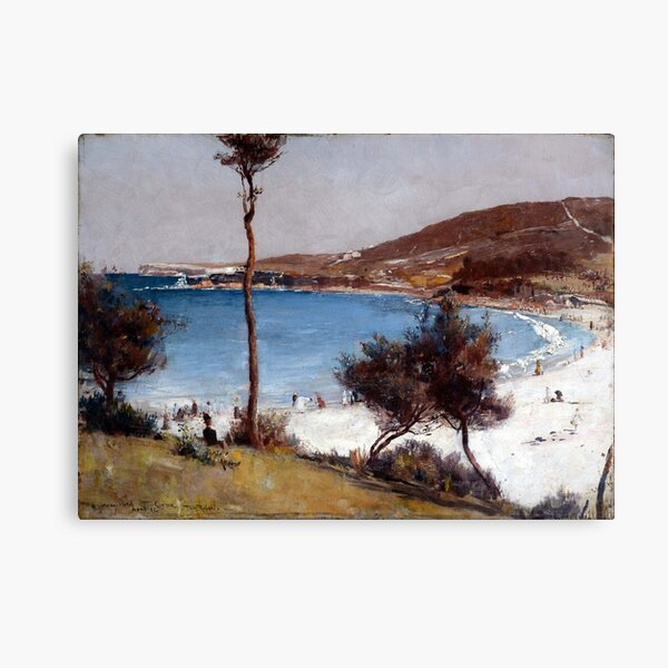 Tom Roberts Holiday Sketch at Coogee Canvas Print